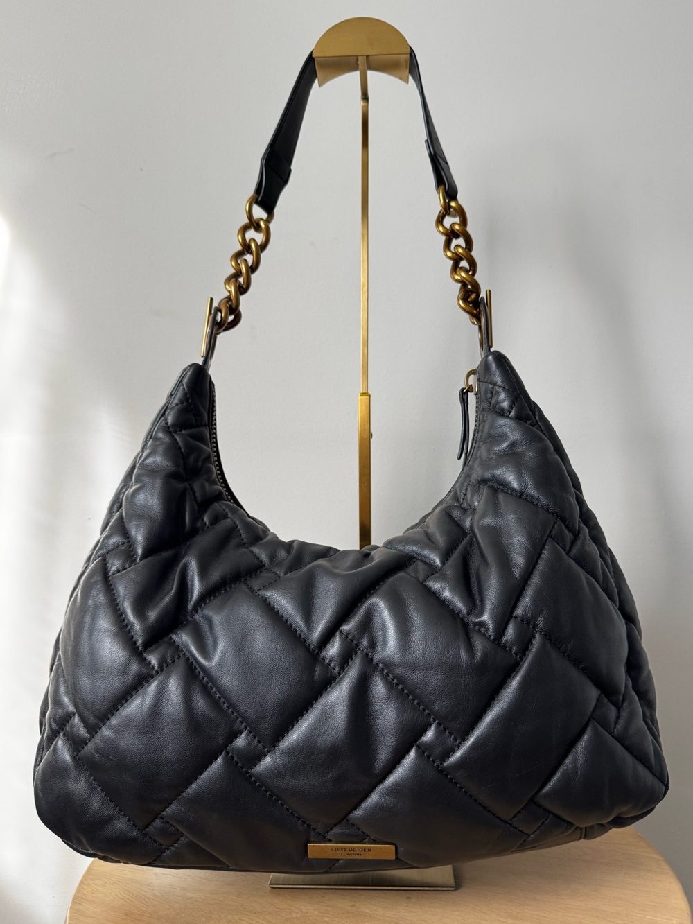 Kurt Geiger | London Kensington Soft Quilted Leather Hobo Bag - Picture 5 of 12